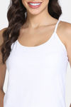 Zivame Knit Cotton Camisole - Lucent White — thumbnail 5
